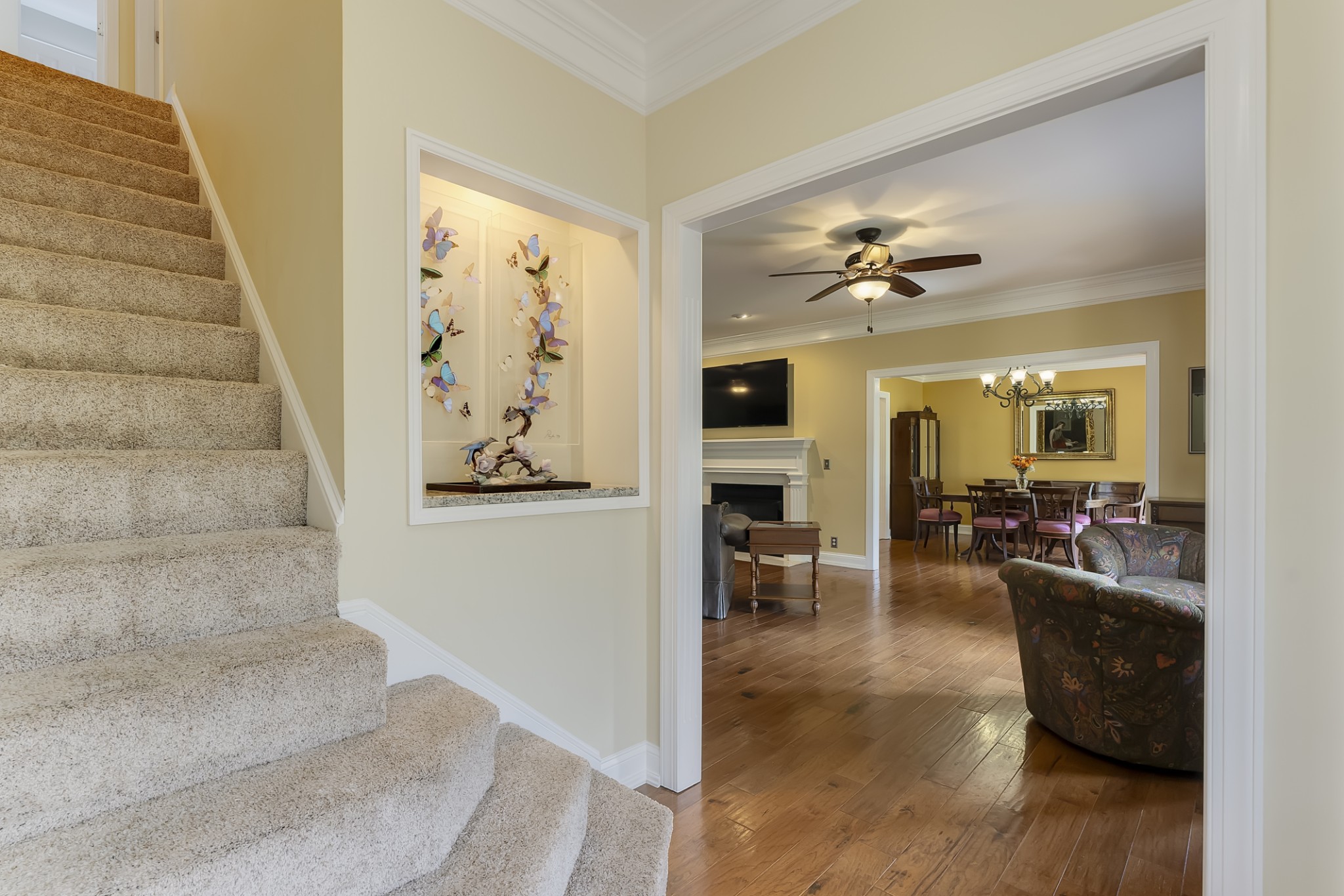 1446 Kittrell Road Franklin, TN 37064 - Photo 25 of 71 a view of a livingroom with furniture and a ceiling fan