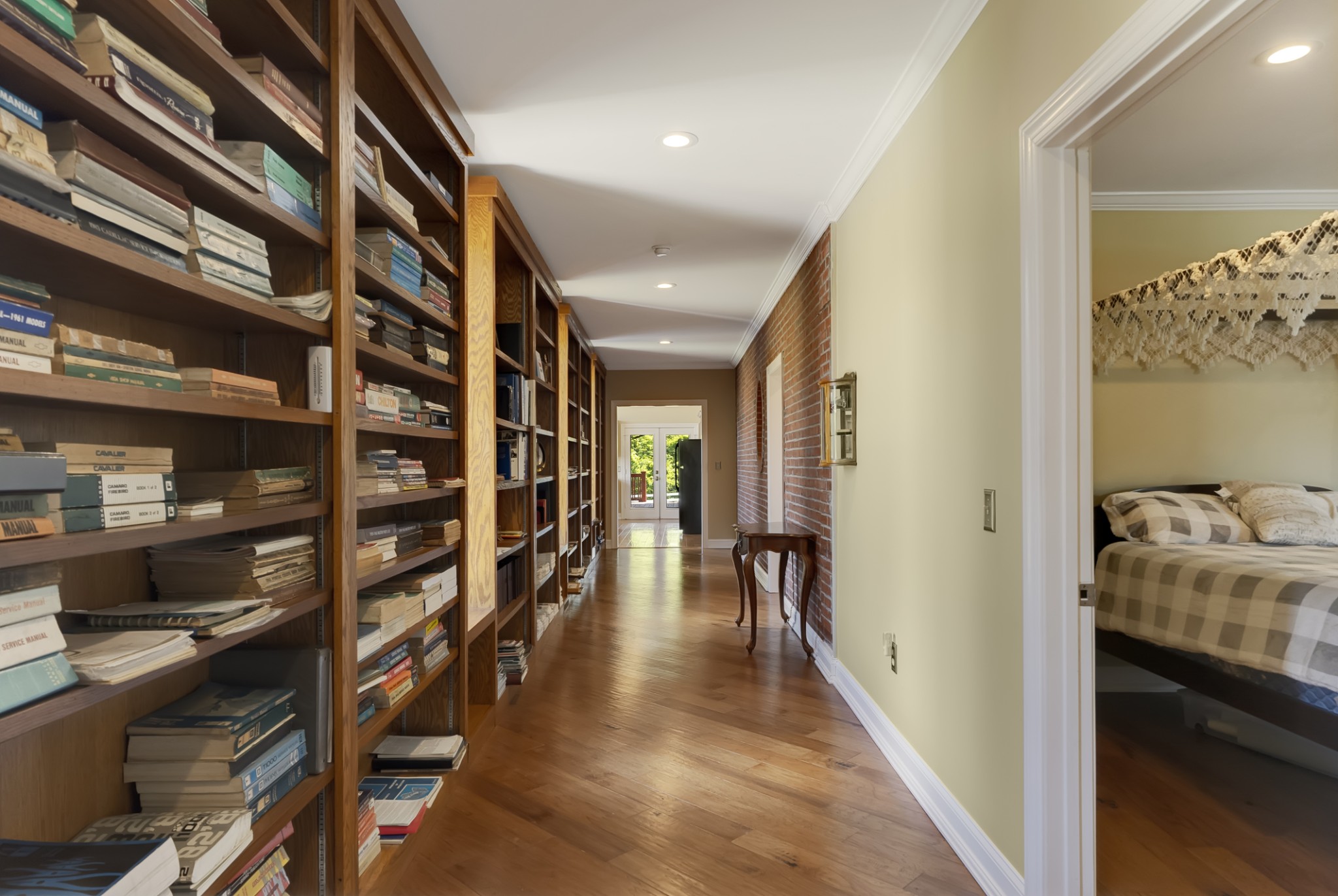 1446 Kittrell Road Franklin, TN 37064 - Photo 38 of 71 a hallway with a view of bedroom with wooden floor