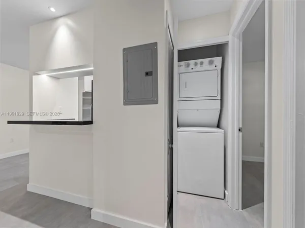 a room with storage and utility