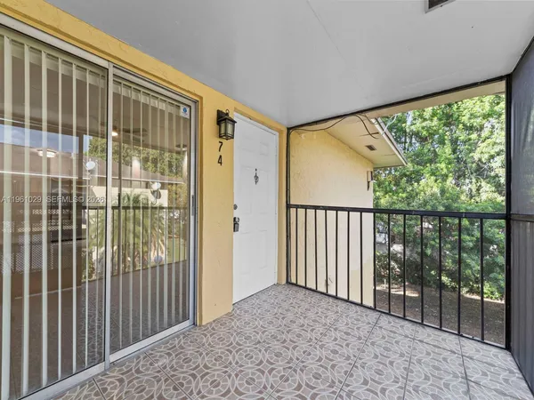 a view of a large window