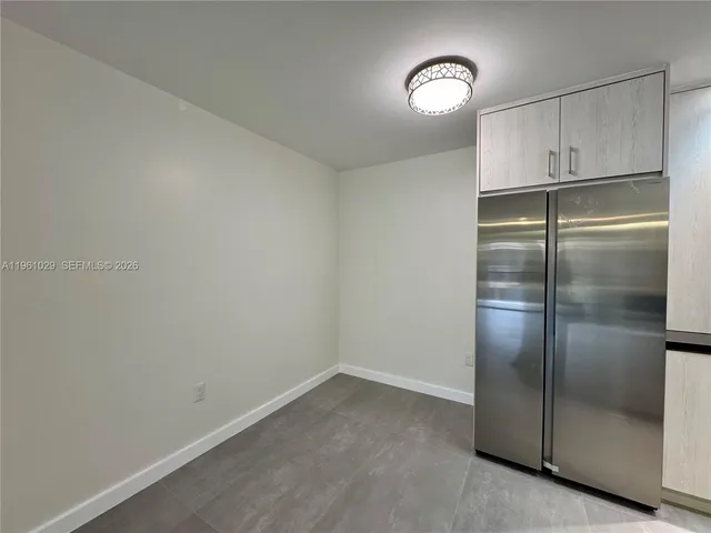 a empty room with closet