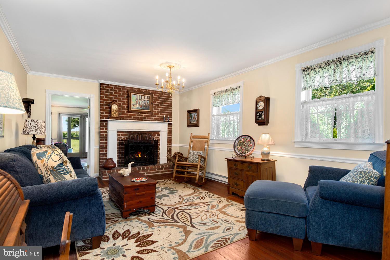 25 Fingerboard Schoolhouse Road Earleville, MD 21919 - Photo 14 of 38 Comfortable living room with fireplace