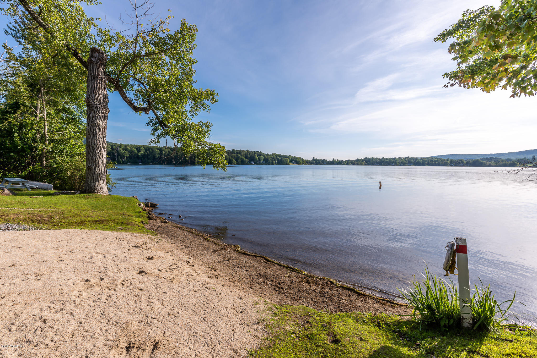 1136 Barker Road, Unit 28 Pittsfield, MA 01201 - Photo 29 of 34 a view of a lake with a big yard