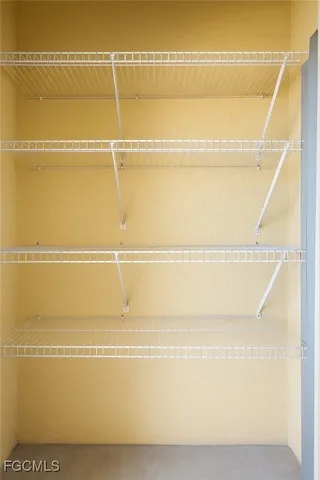 a close view of closet