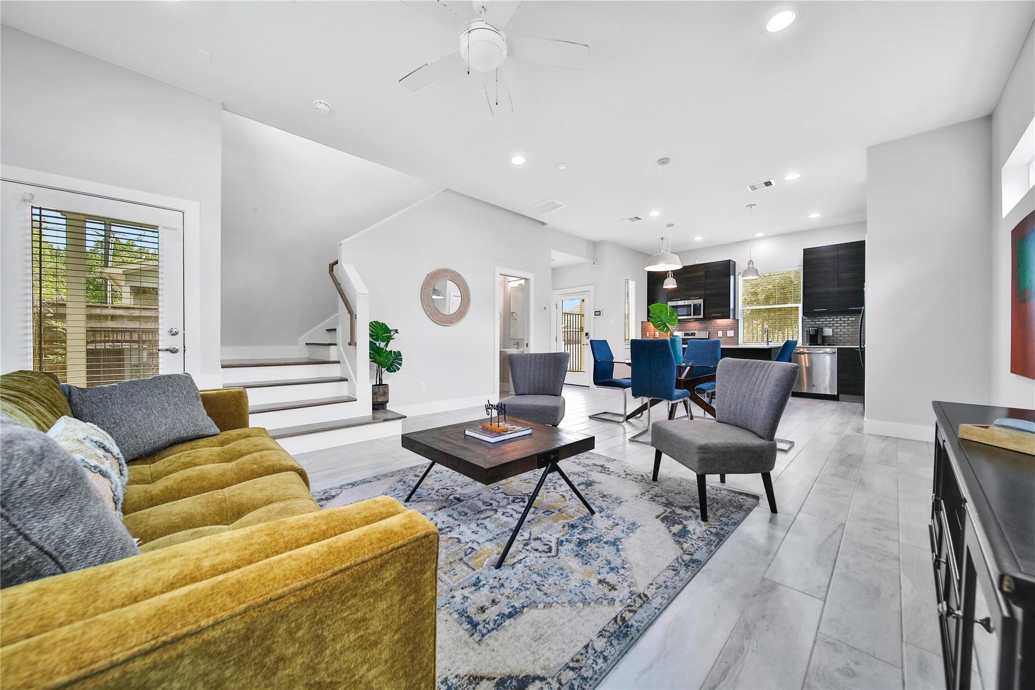 2314 Gagne Street Houston, TX 77020 - Photo 8 of 28 a living room with furniture and wooden floor