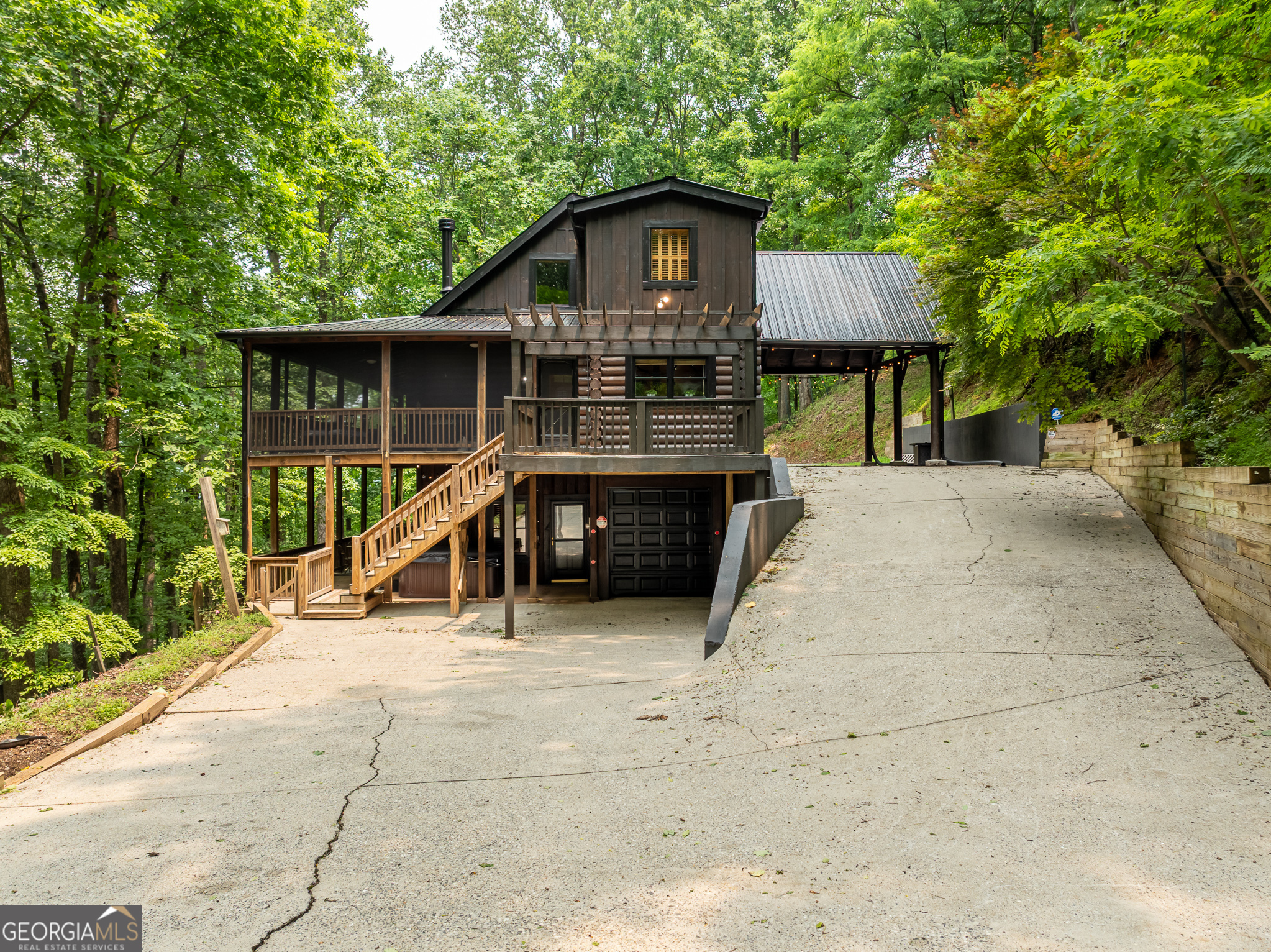 1315 Walnut Ridge Ellijay, GA 30536 - Photo 1 of 1 a front view of a house with a yard