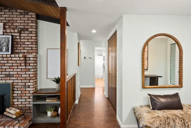 a view of a hallway with interior of the house
