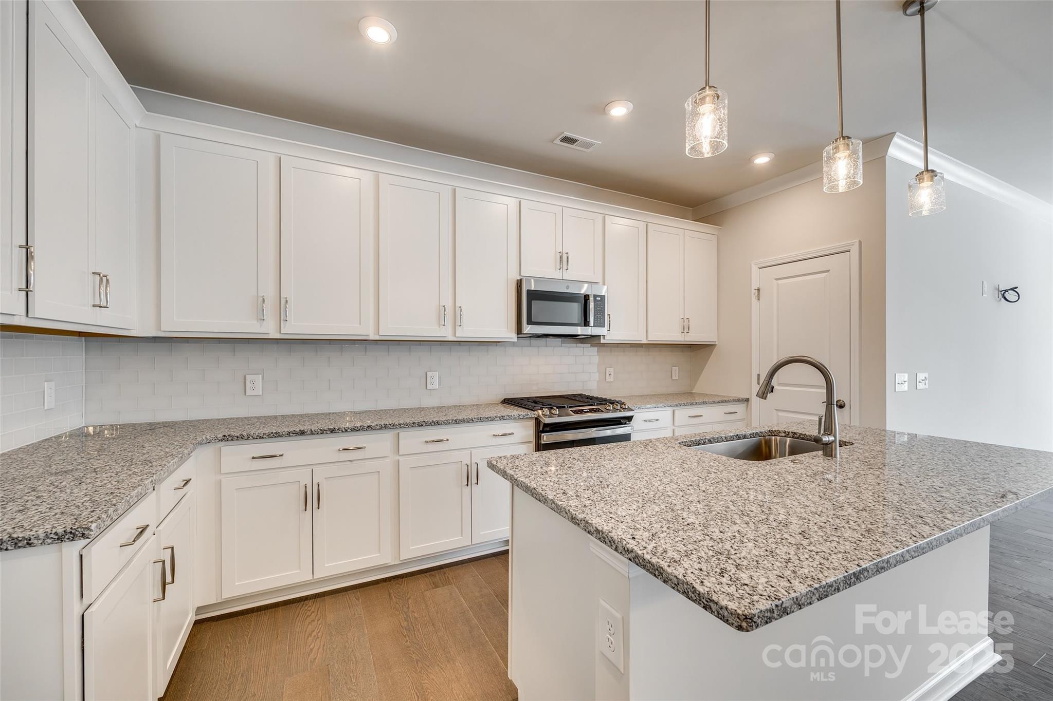 229 Brooks Springs Drive, Unit 34 Fort Mill, SC 29708 - Photo 8 of 31 a kitchen with granite countertop white cabinets and a sink