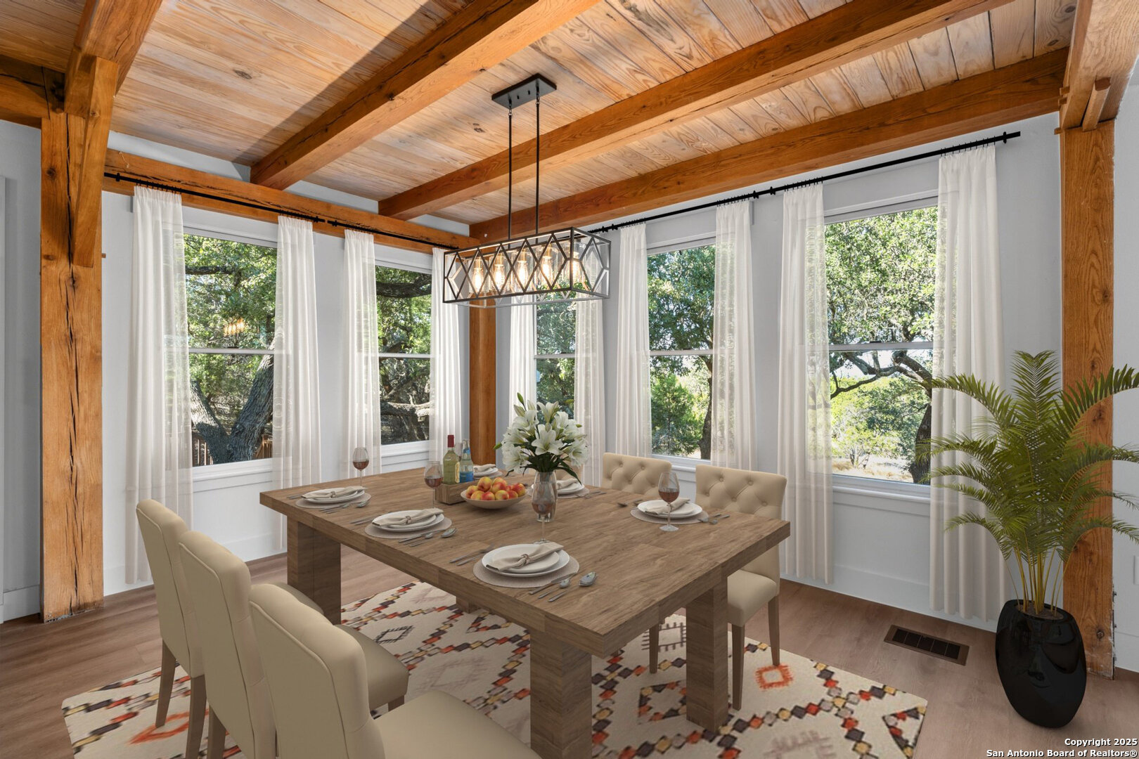 101 Ranch View Boerne, TX 78006 - Photo 25 of 63 a view of a dining room with furniture window and outside view