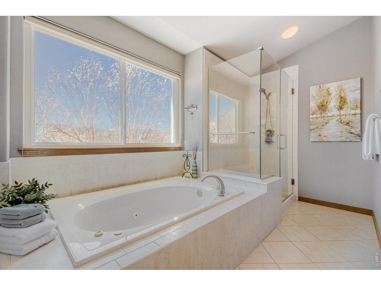 6350 Wier Way Arvada, CO 80403 - Photo 24 of 38 a bathroom with a tub a sink and mirror