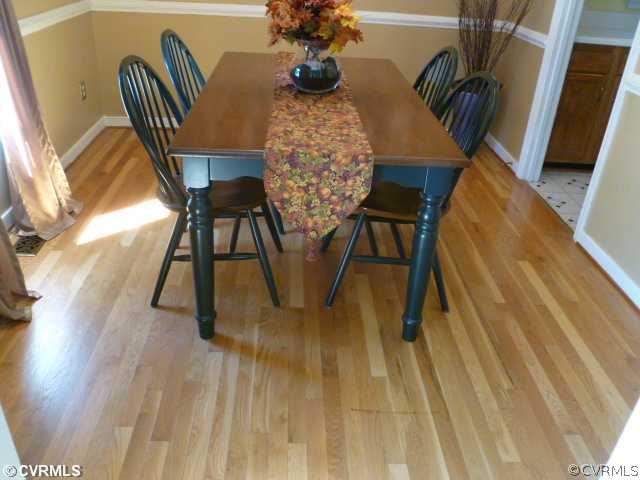 5123 Reids Pointe Road Glen Allen, VA 23060 - Photo 3 of 10 Dining Room - Formal Dining Room with GORGEOUS HAR