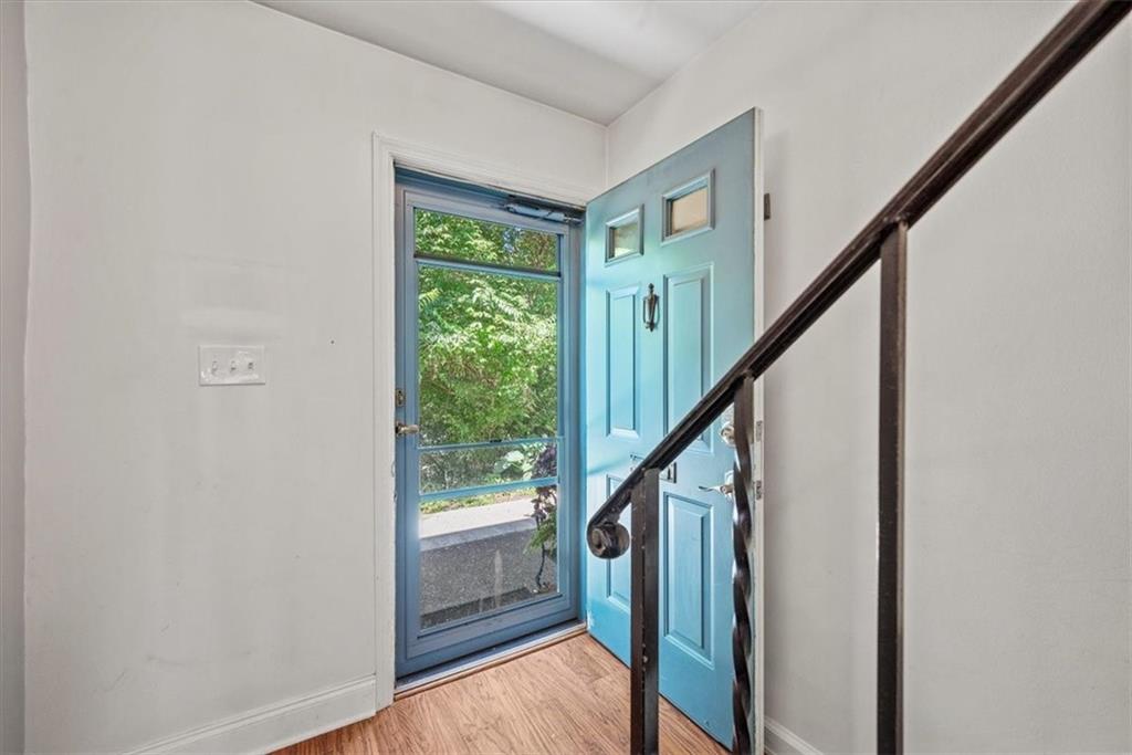 428 Country View Court Pittsburgh, PA 15205 - Photo 3 of 28 a view of entryway with wooden floor and stairs