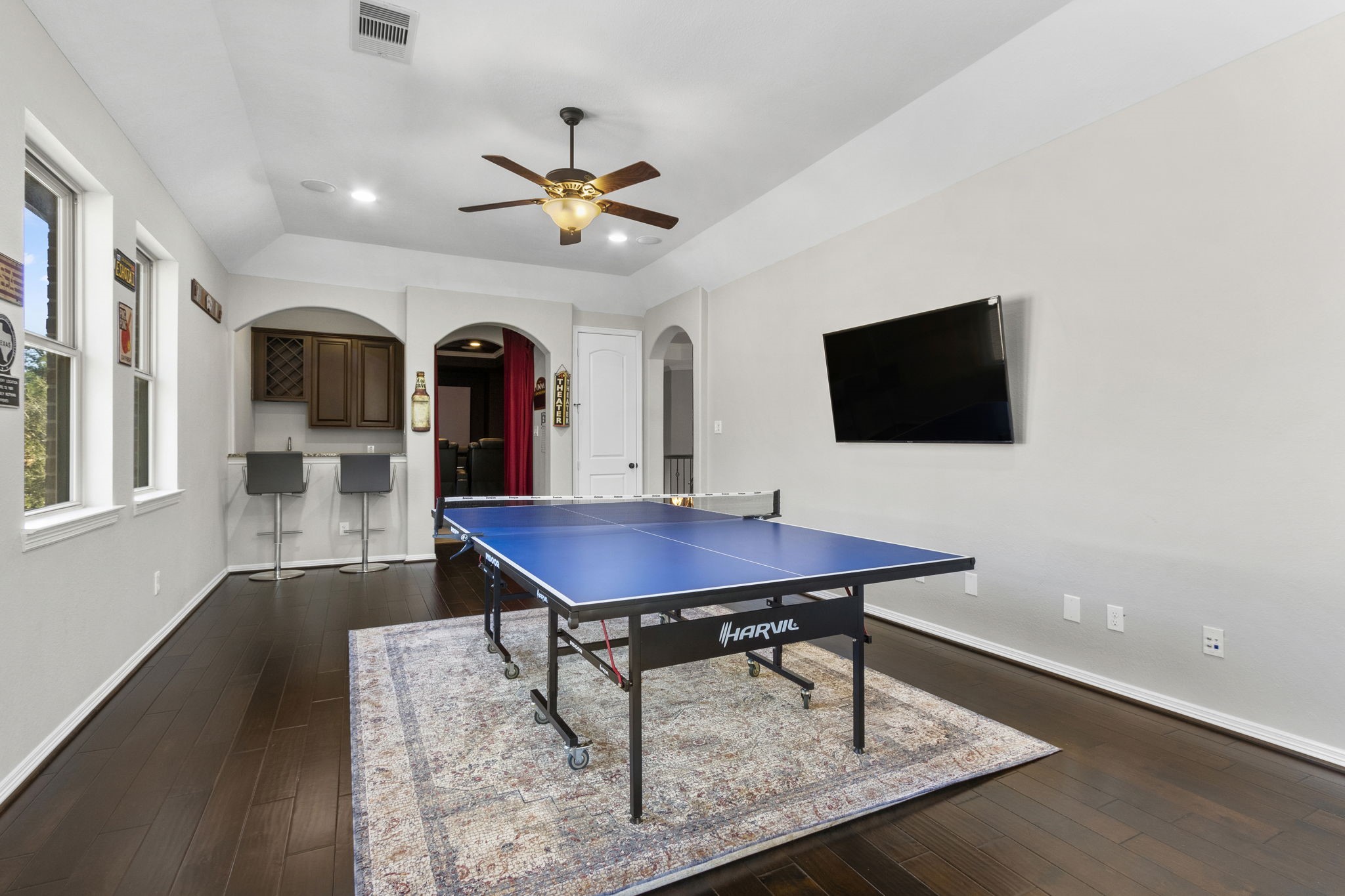 23211 Belted Kingfisher Trail Spring, TX 77389 - Photo 27 of 47 alternate view of gameroom looking toward the wet bar and media room