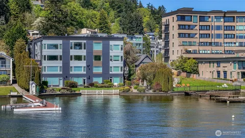 a building with river in front of it