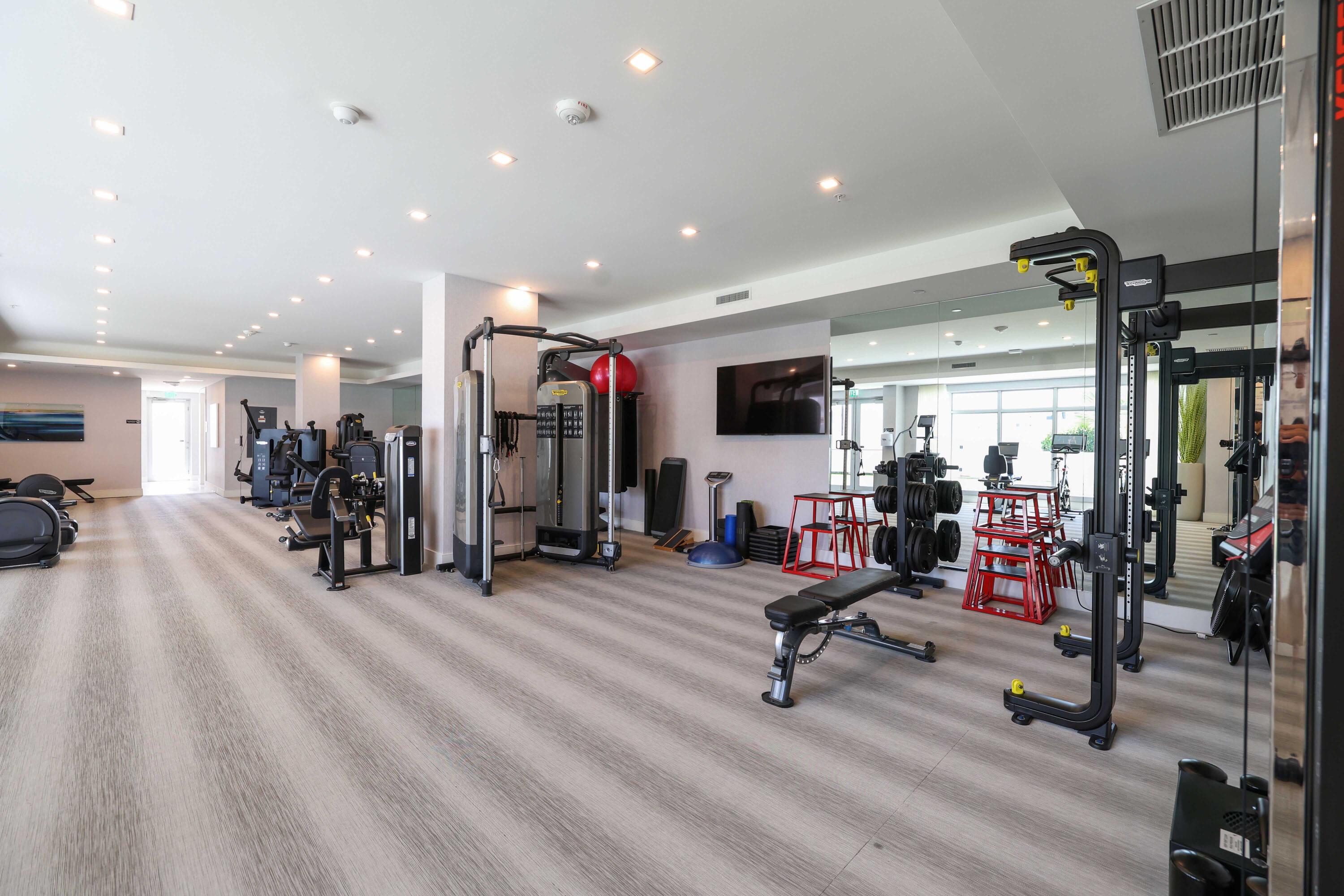155 East Boca Raton Road, Unit 723 Boca Raton, FL 33432 - Photo 45 of 54 a view of a room with gym equipment
