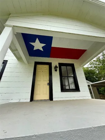 a view of a door of the house