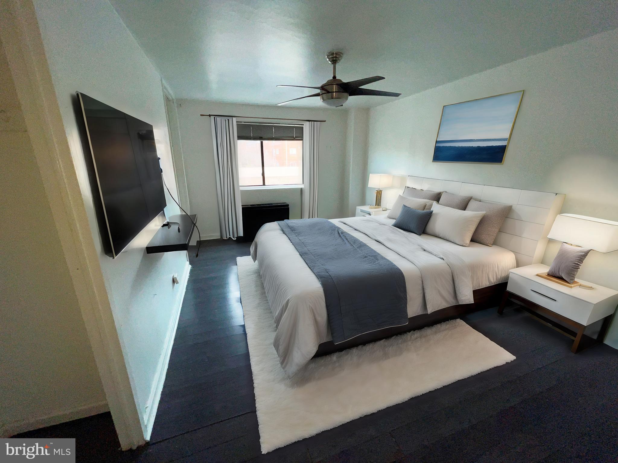 8601 Manchester Road, Unit 410 Silver Spring, MD 20901 - Photo 12 of 17 virtual staged bedroom