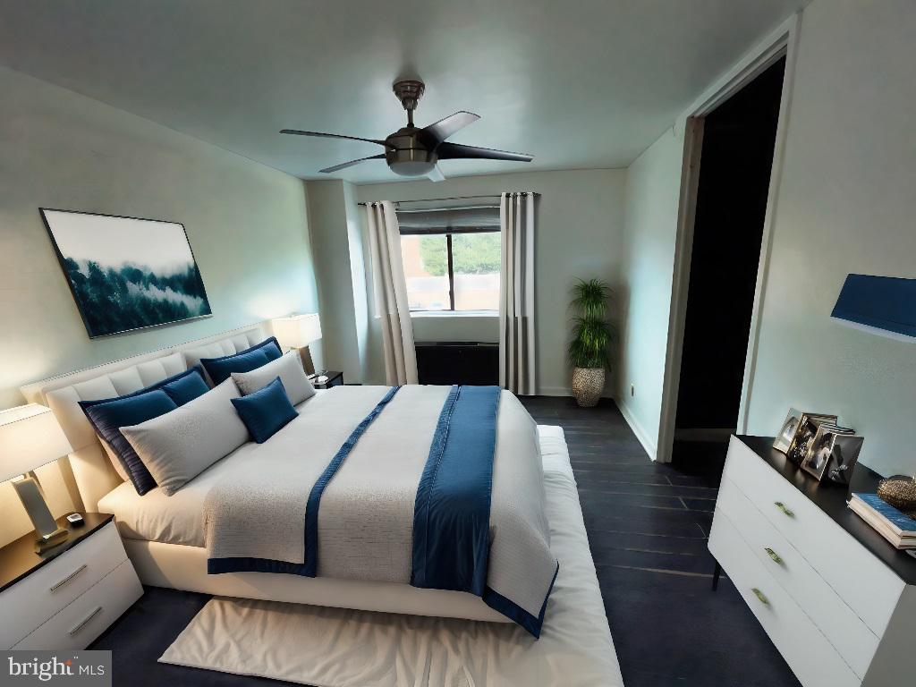 8601 Manchester Road, Unit 410 Silver Spring, MD 20901 - Photo 16 of 17 virtual staged Primary bedroom