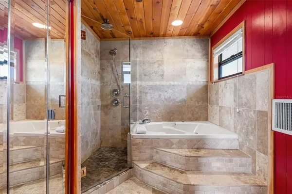 a view of a backyard of the house