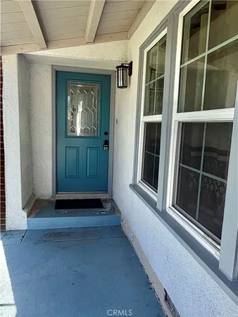 a view of front door of a house
