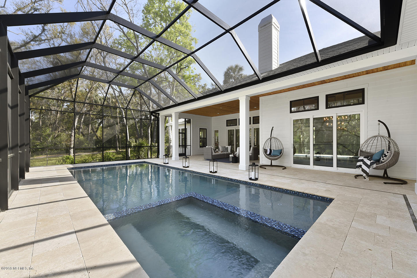 1213 Neck Road Ponte Vedra Beach, FL 32082 - Photo 30 of 48 ZB. Screened In Saltwater Pool & Spa wit