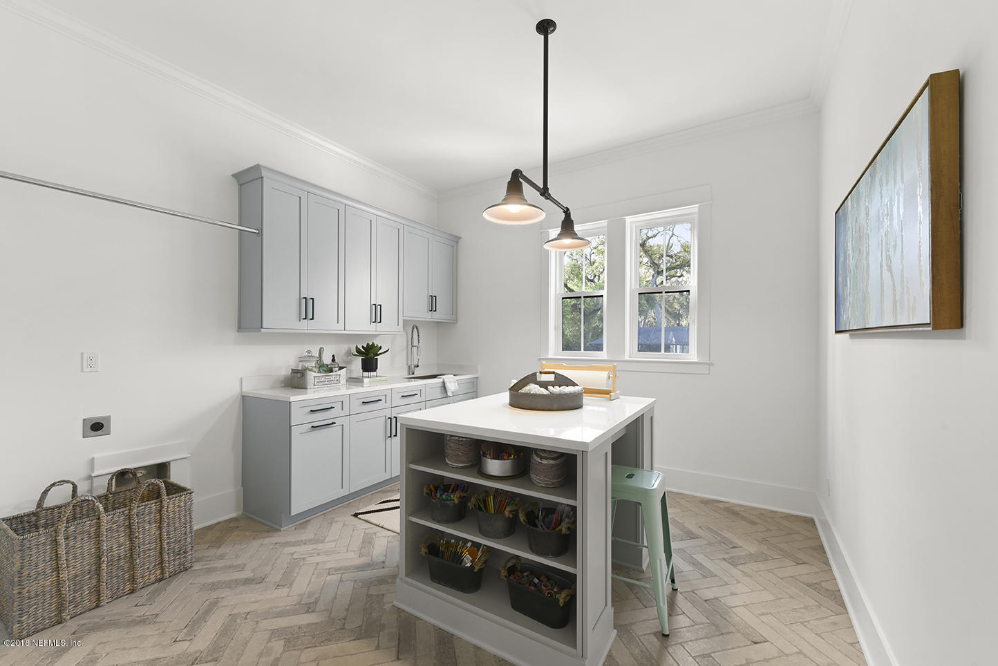 1213 Neck Road Ponte Vedra Beach, FL 32082 - Photo 34 of 48 ZF. Laundry Room with Island