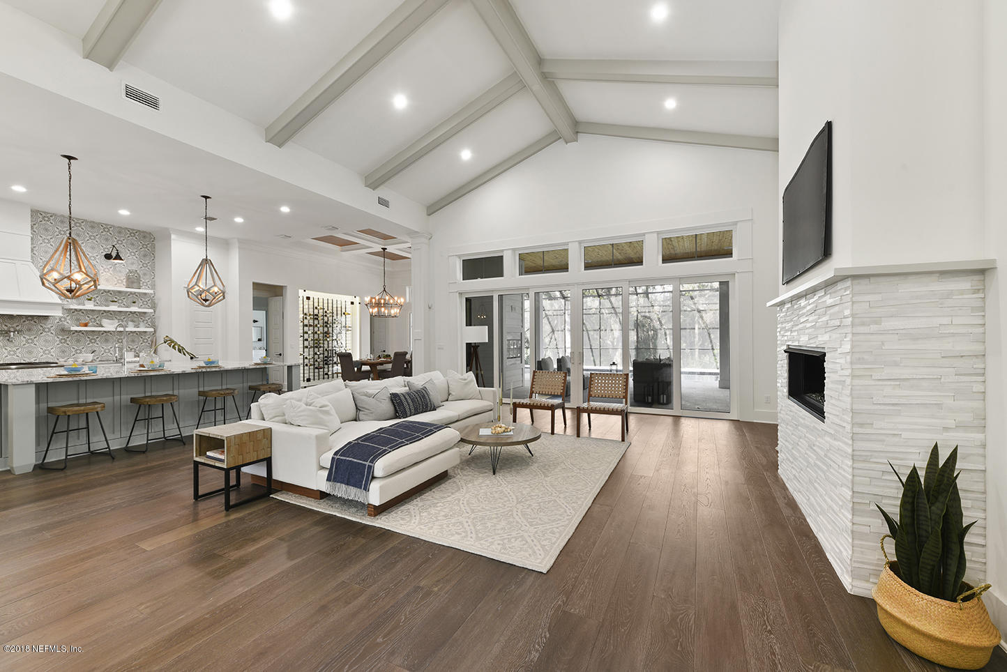 1213 Neck Road Ponte Vedra Beach, FL 32082 - Photo 6 of 48 F. Great Room with 17' Vaulted Ceiling