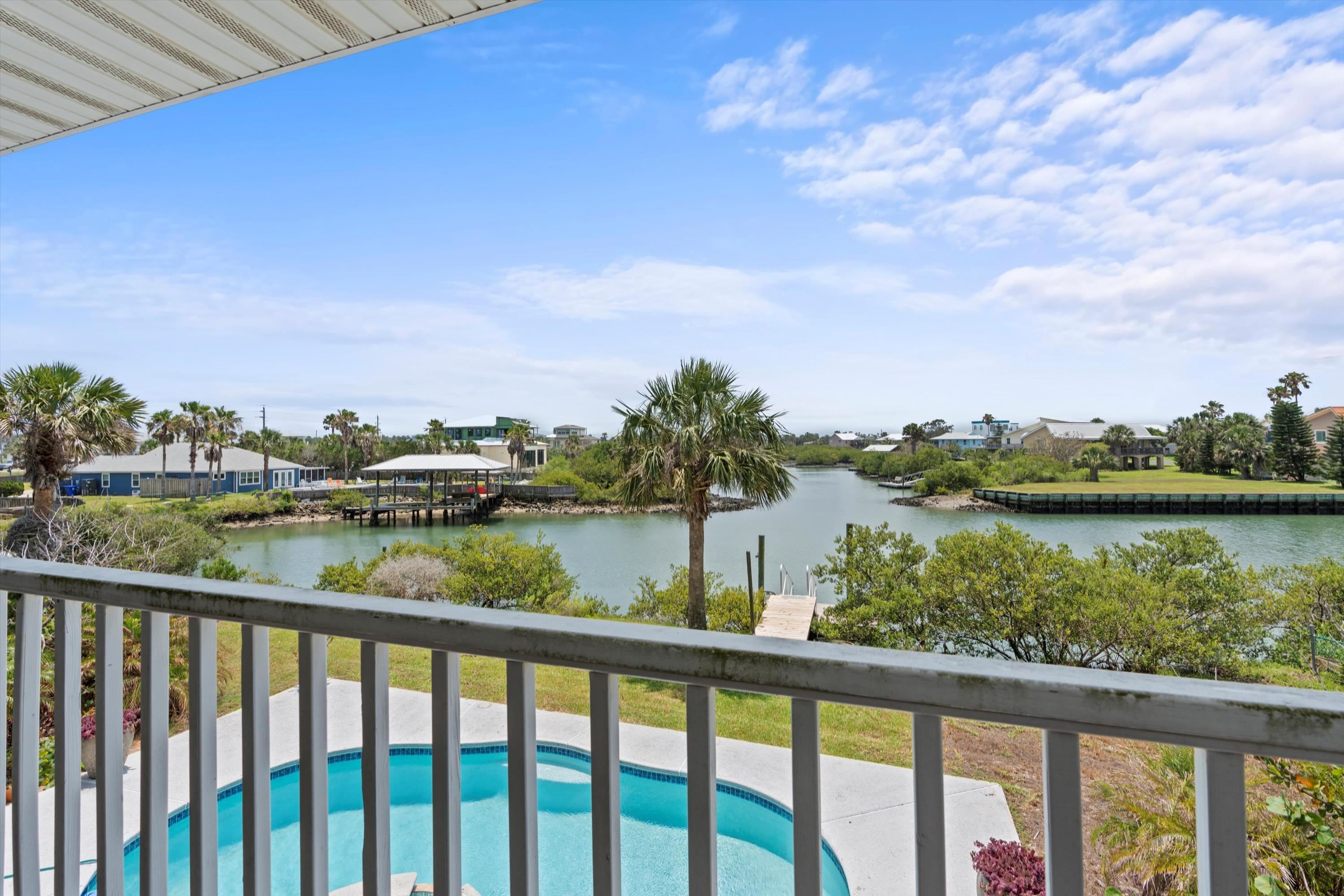 231 Barrataria Drive St. Augustine, FL 32080 - Photo 5 of 43 a view of a lake from a balcony
