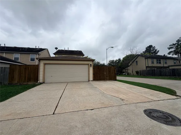 a car that is parked in a garage