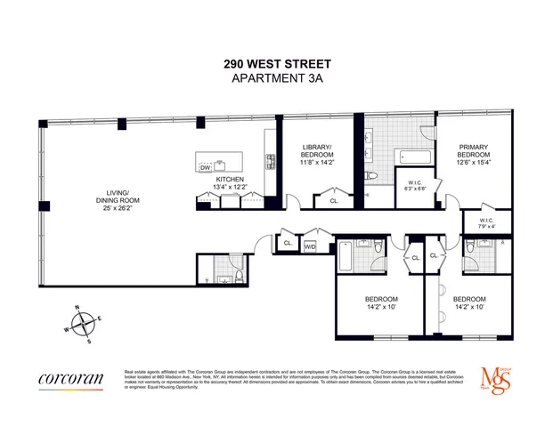 $8,995,000 | 290 West Street, Unit 3A | TriBeCa