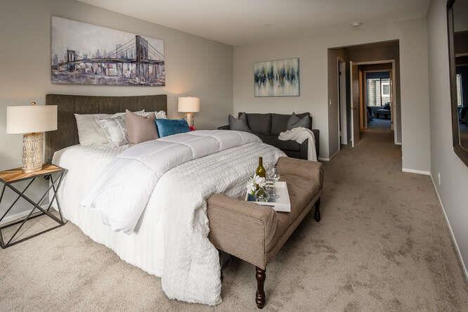 601 Sharp Park Road Pacifica, CA 94044 - Photo 12 of 30 a bed room with furniture and a wall painting