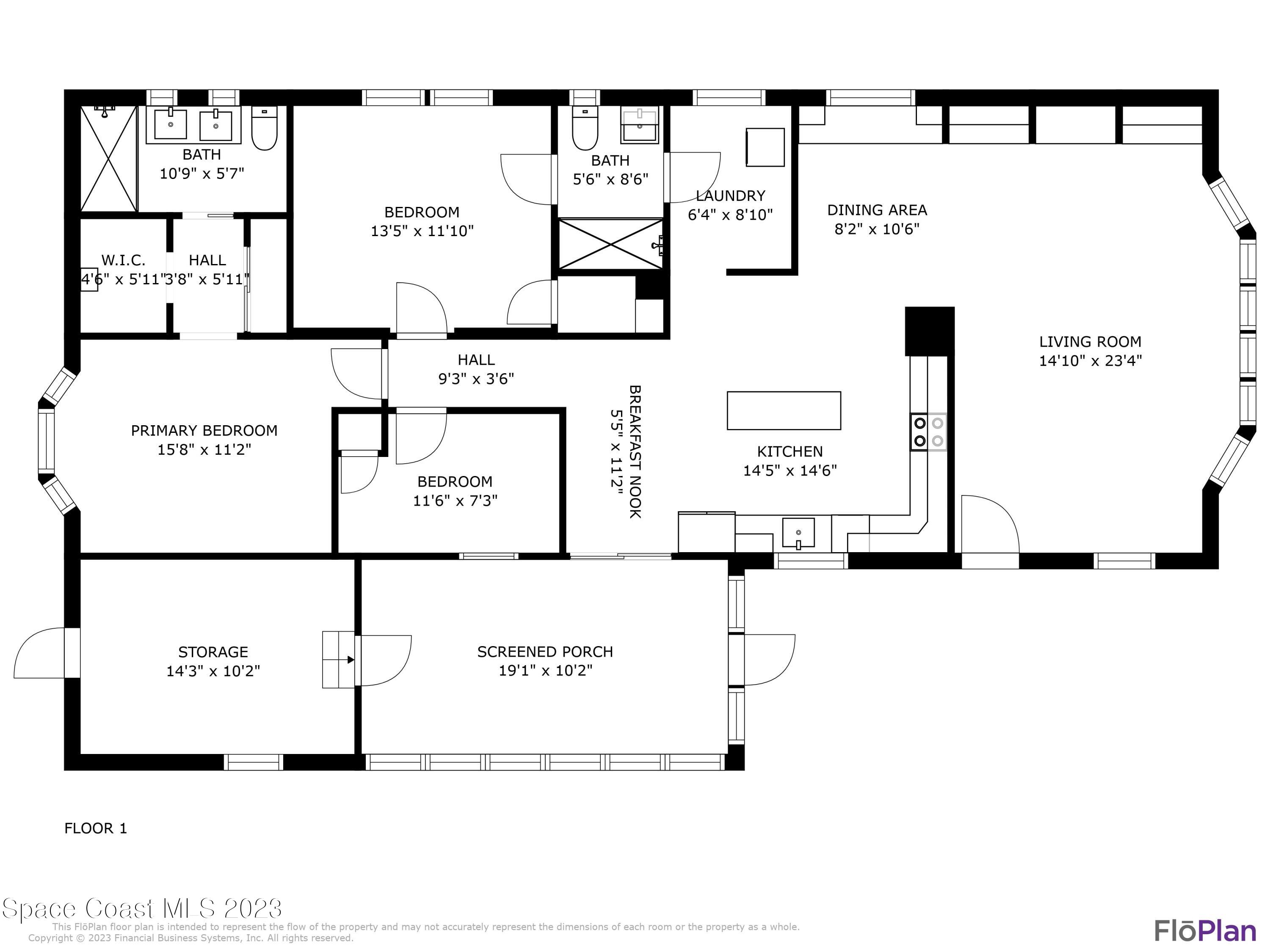 313 Kiwi Drive Sebastian, FL 32976 - Photo 31 of 31 Kiwi Floorplan