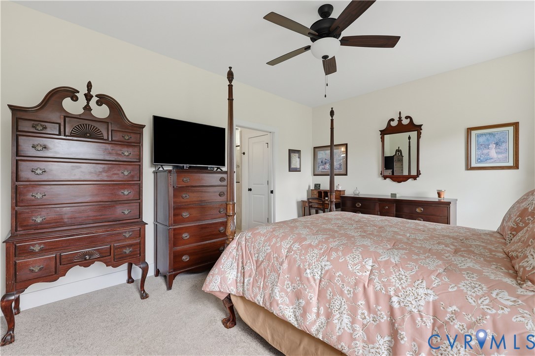 25181 West Soap Stone Road Jetersville, VA 23083 - Photo 20 of 54 Carpeted bedroom featuring neutral wall paint, a c