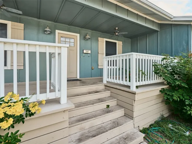 a view of front door