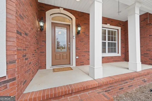 a view of front door of house