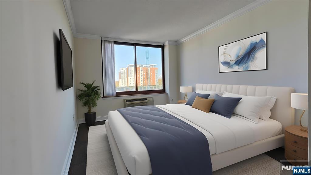 100 Old Palisade Road, Unit 1711 Fort Lee, NJ 07024 - Photo 21 of 26 a bedroom with a bed and a window