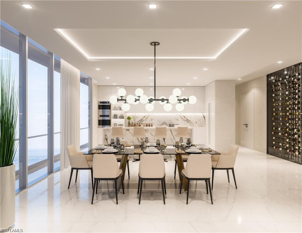 1925 Metropolitan Boulevard, Unit 1205 Naples, FL 34104 - Photo 6 of 14 a view of a dining room with furniture window and outside view