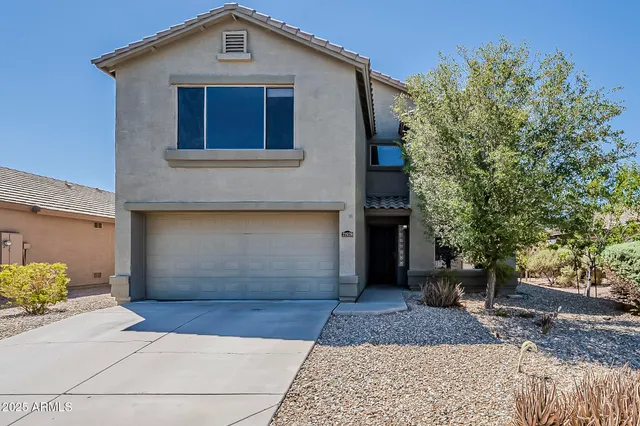 a front view of a house