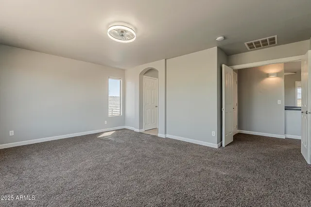 an empty room with window