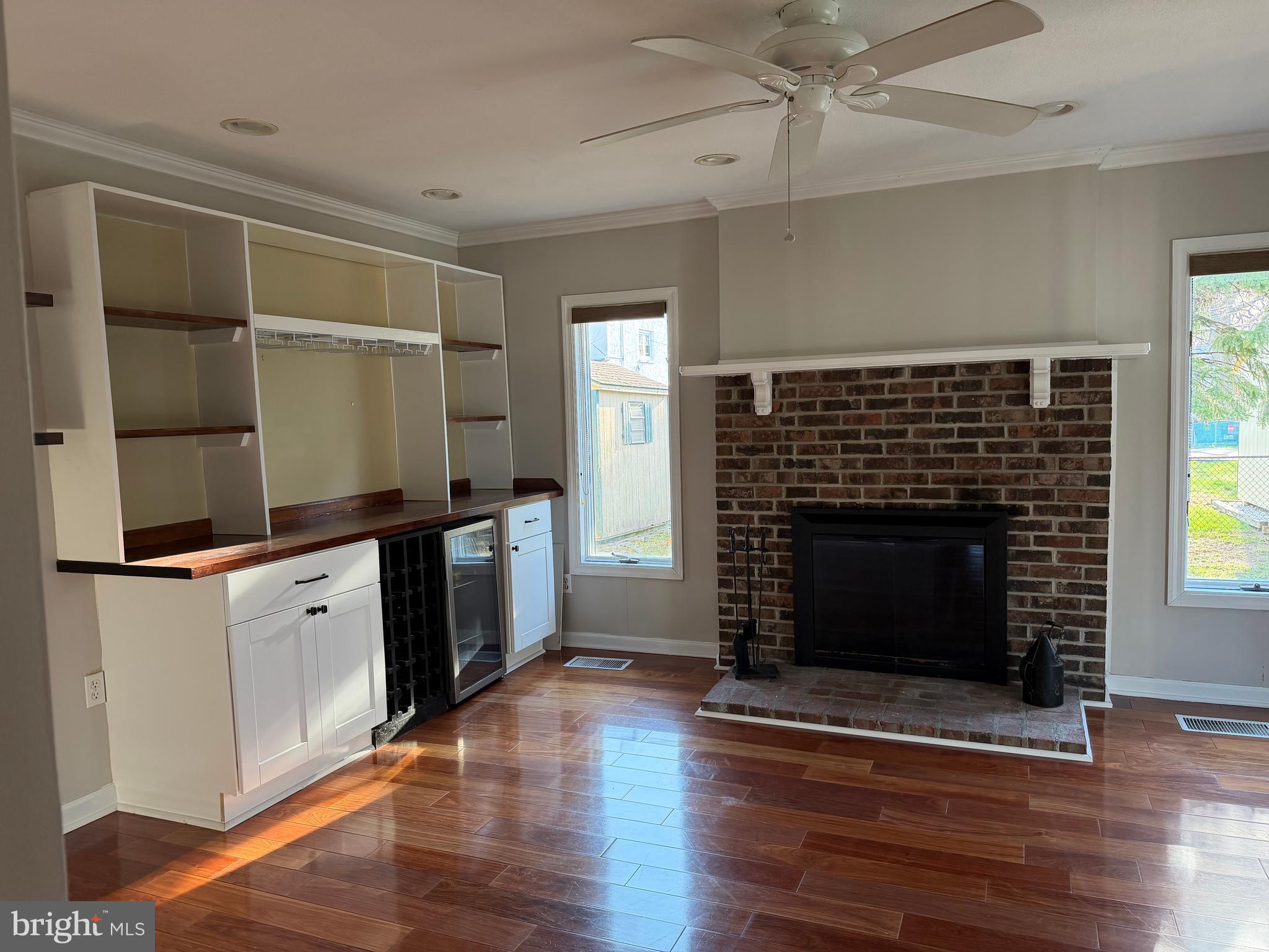 877 Quaint Street Secane, PA 19018 - Photo 17 of 35 Family Room/
Brick Fireplace