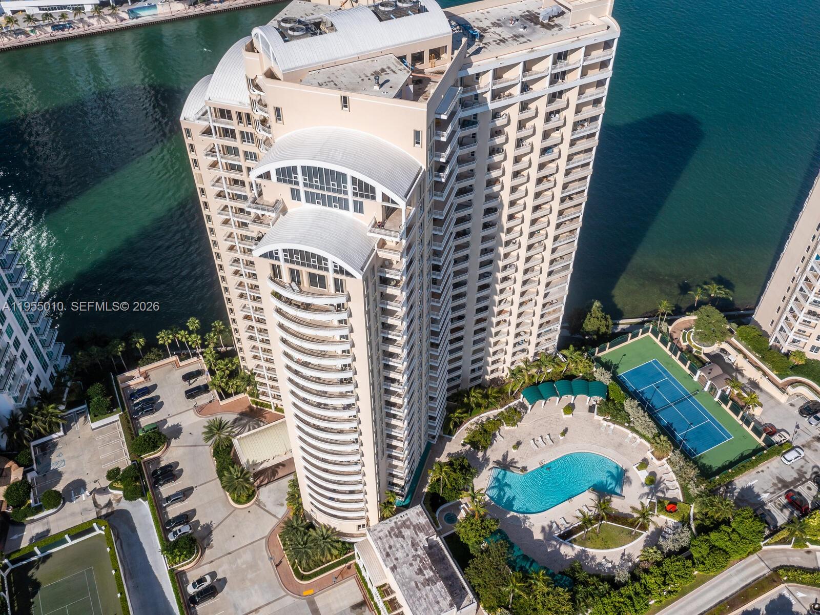 888 Brickell Key Drive, Unit 210 Miami, FL 33131 - Photo 70 of 84 an aerial view of a house with outdoor space