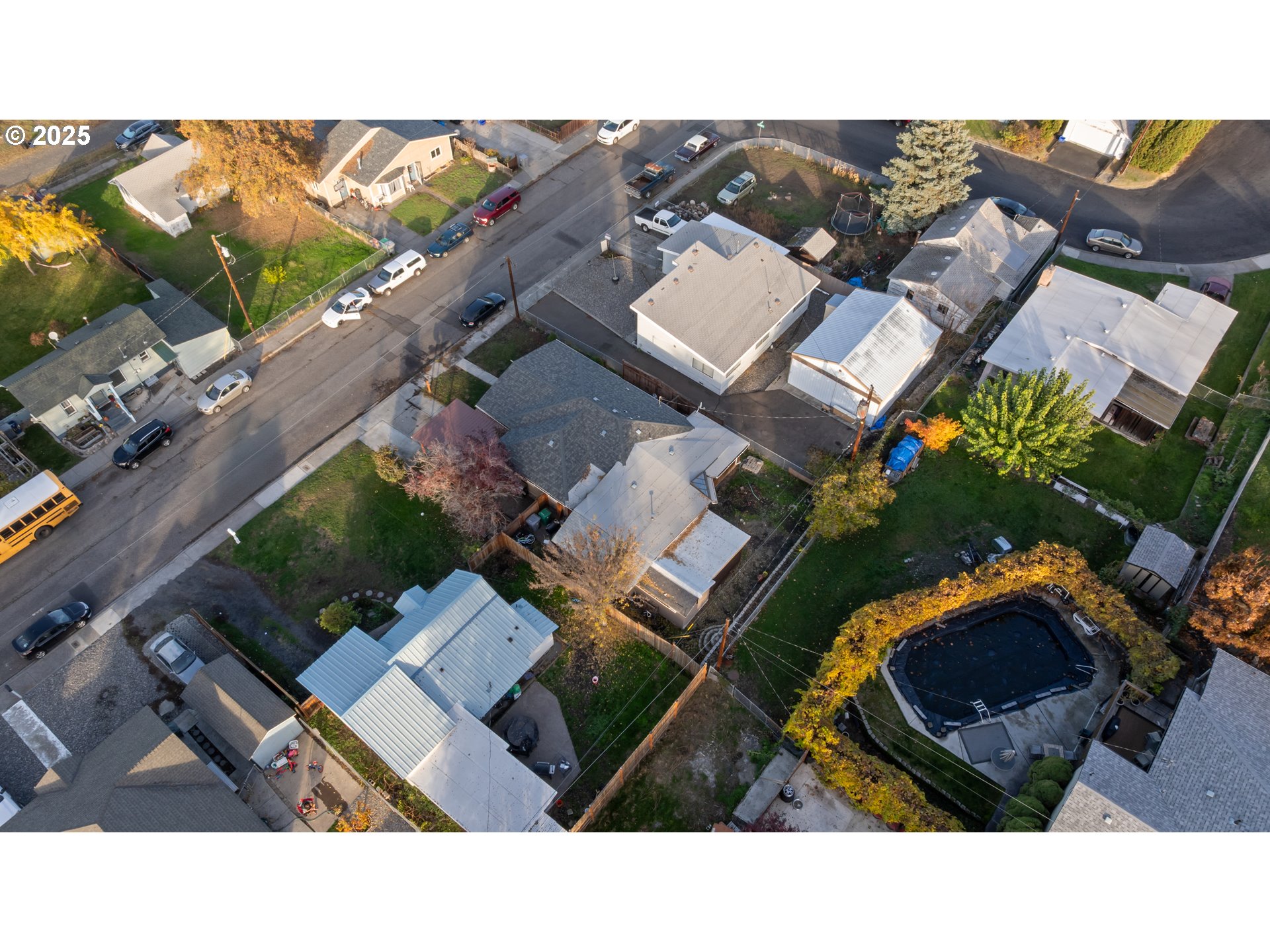 1416 East 14th Street The Dalles, OR 97058 - Photo 24 of 27 an aerial view of a house with a garden