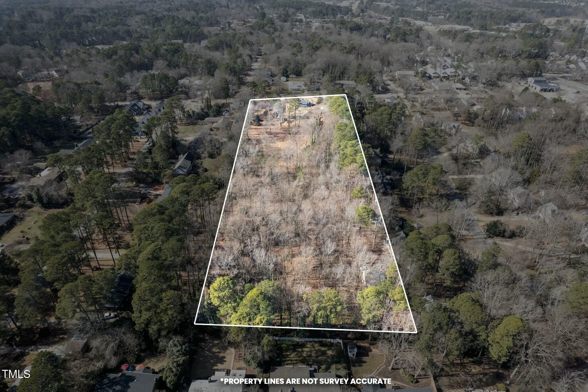 613 Powell Drive Raleigh, NC 27606 - Photo 19 of 27 611 Powell Drive - Aerial Photo