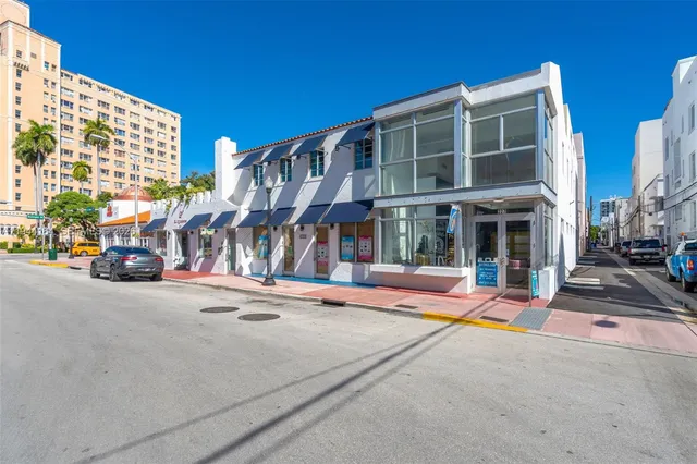 a view of building with street view