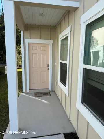 a view of an entryway door