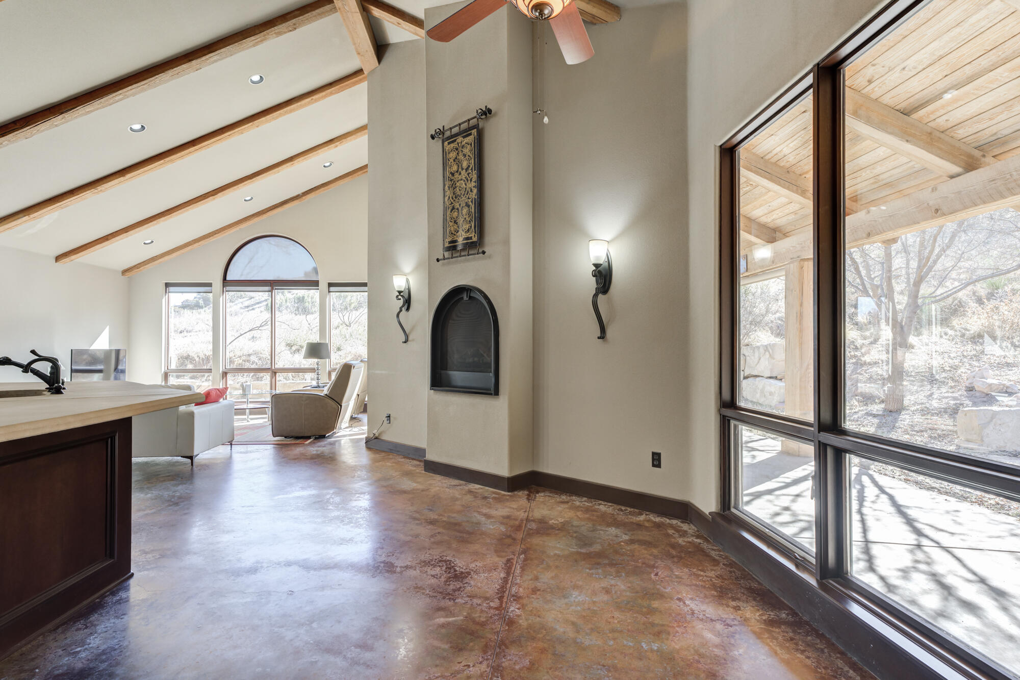 41 South Lake Shore Drive Ransom Canyon, TX 79366 - Photo 12 of 56 a view of living room kitchen with a large window