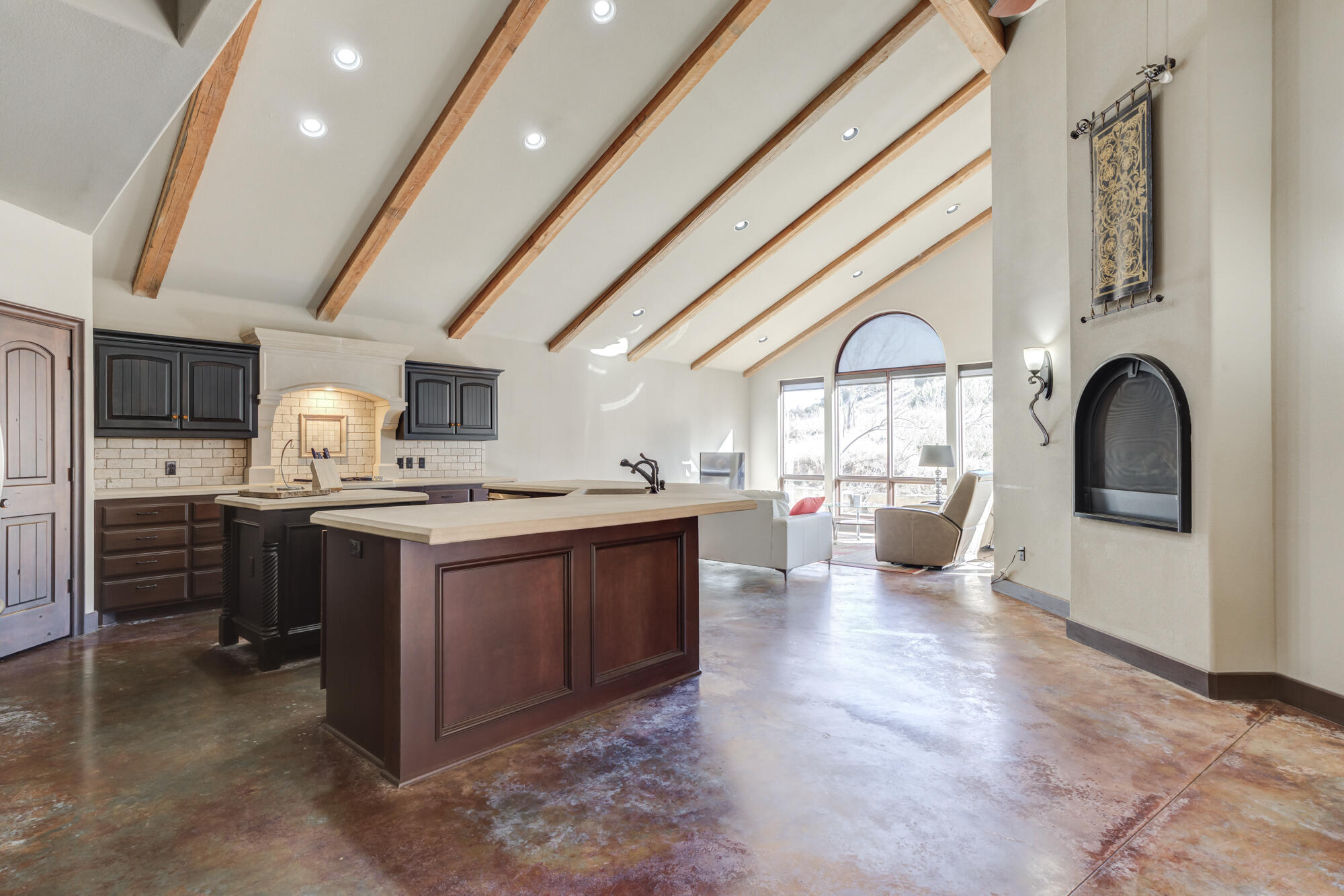 41 South Lake Shore Drive Ransom Canyon, TX 79366 - Photo 13 of 56 a kitchen with stainless steel appliances granite countertop a stove sink and cabinets