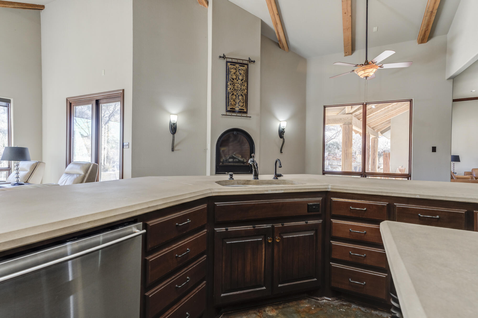 41 South Lake Shore Drive Ransom Canyon, TX 79366 - Photo 17 of 56 a kitchen with a sink and a window