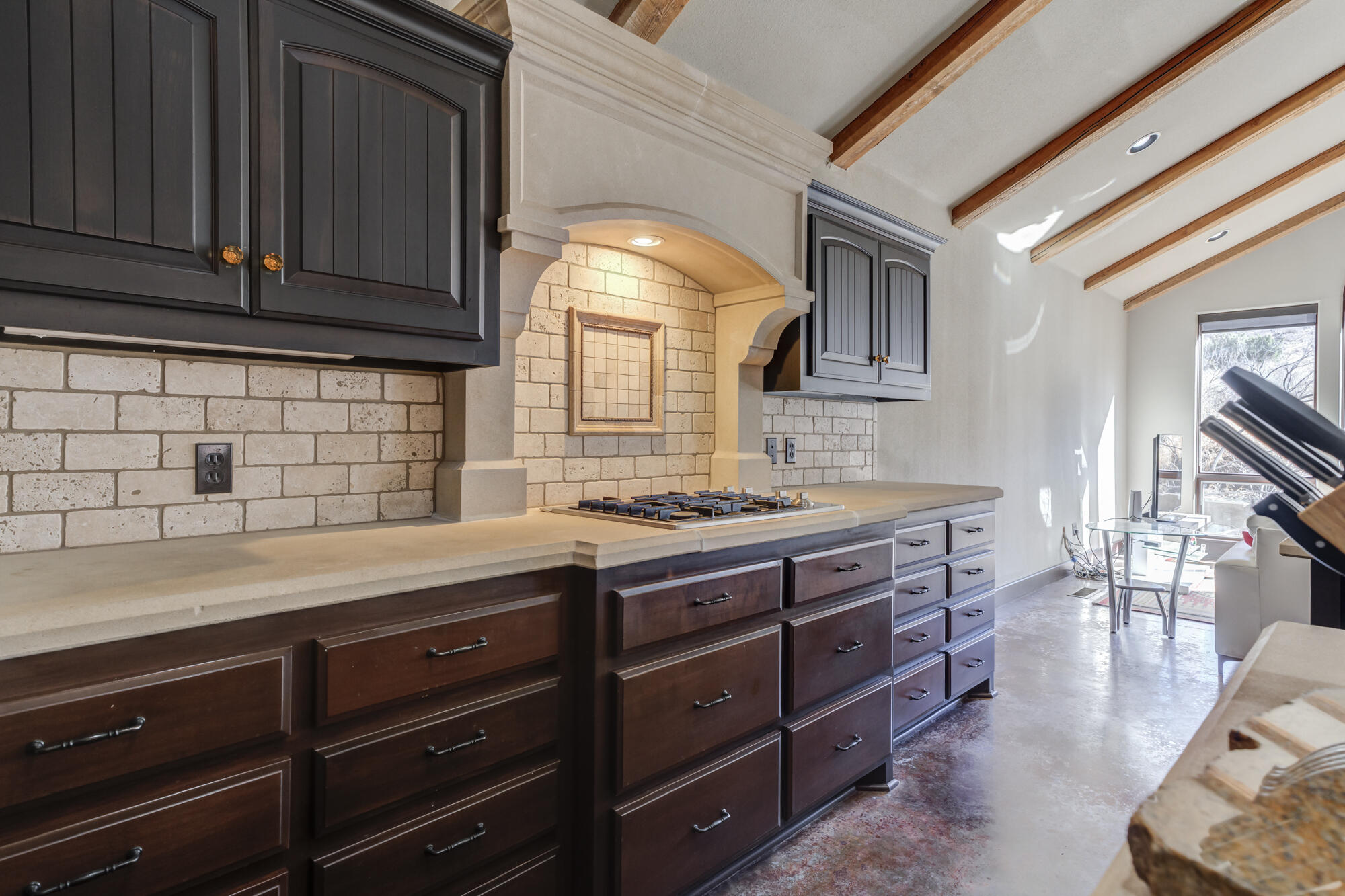 41 South Lake Shore Drive Ransom Canyon, TX 79366 - Photo 18 of 56 a kitchen with a sink cabinets and window