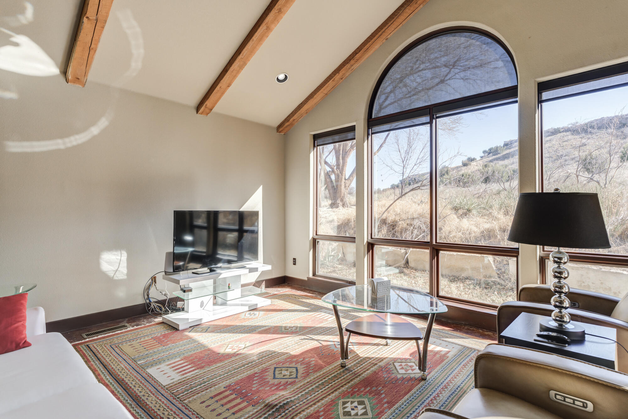 41 South Lake Shore Drive Ransom Canyon, TX 79366 - Photo 22 of 56 a living room with furniture and a flat screen tv